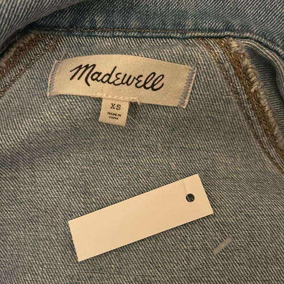 Custom Bedazzled Oversized Jean Jacket Size XS - Picture 11 of 17